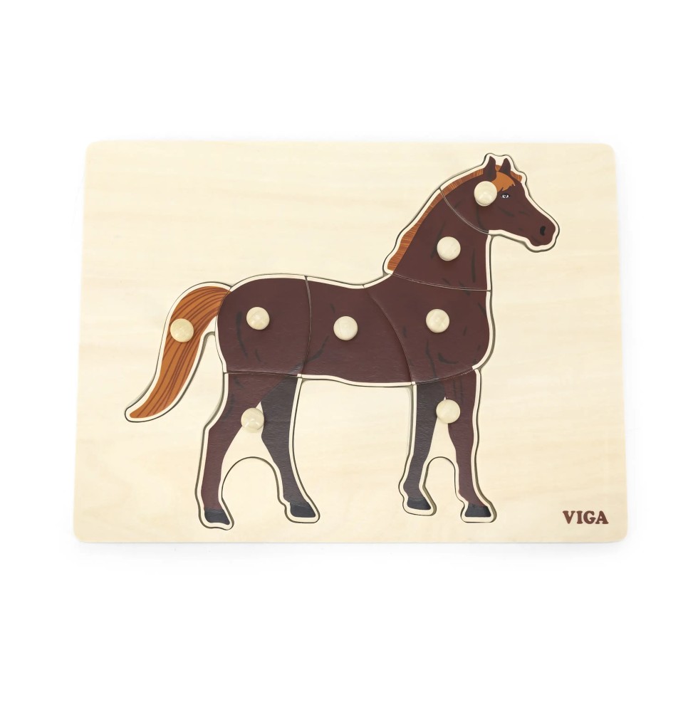 Viga 44607 Puzzle with Handles - Horse