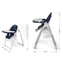 Bueno Navy Feeding Chair by Milly Mally