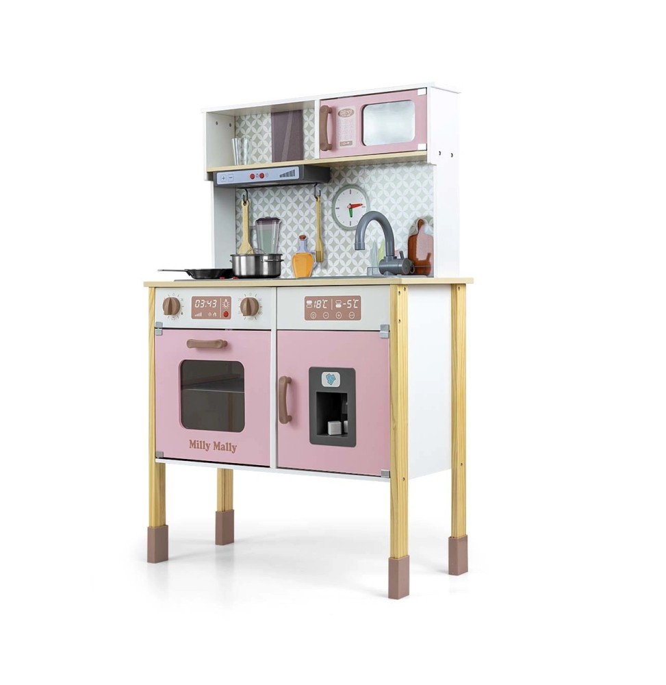 Milly Mally Bjorn Wooden Kitchen - Pink