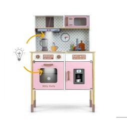 Milly Mally Bjorn Wooden Kitchen - Pink