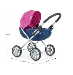 Dori Prestige Navy Doll Stroller