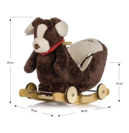 Polly Plus Dog - Brown Rocking Toy for Kids