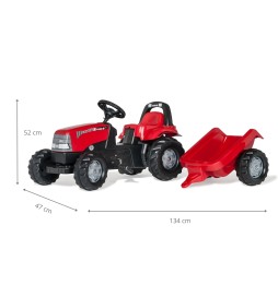 Tractor Rolly Kid Case 1170 CVX cu remorcă