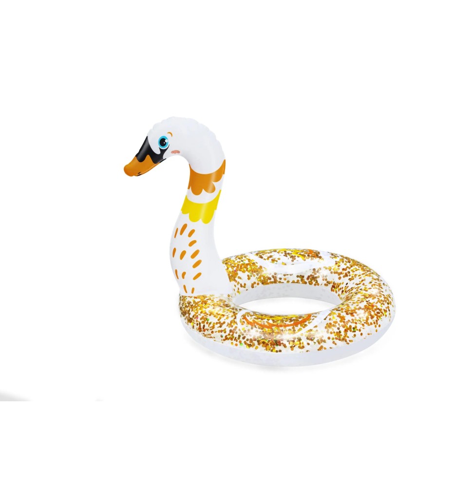 Glitter Swim Ring Swan 61cm