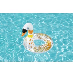 Glitter Swim Ring Swan 61cm