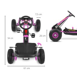 Gokart Thor Pink pentru copii