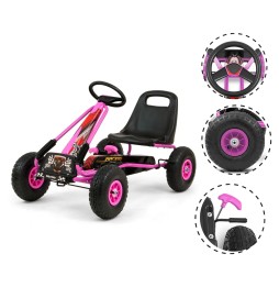 Gokart Thor Pink pentru copii