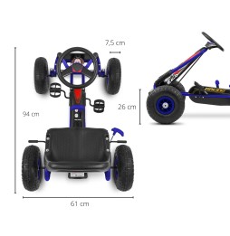 Gokart na pedały Thor Blue