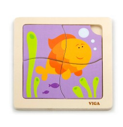 Viga 50144 Puzzle on Base - Fish