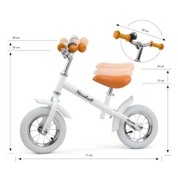 Bicicleta de echilibru Marshall Air Alb