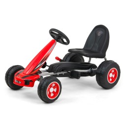 Gokart cu pedale Viper Red pentru copii