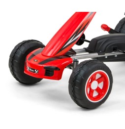 Gokart cu pedale Viper Red pentru copii