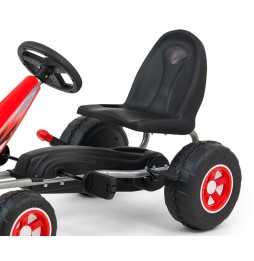 Gokart cu pedale Viper Red pentru copii