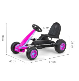 Viper Pink Go-Kart for Kids