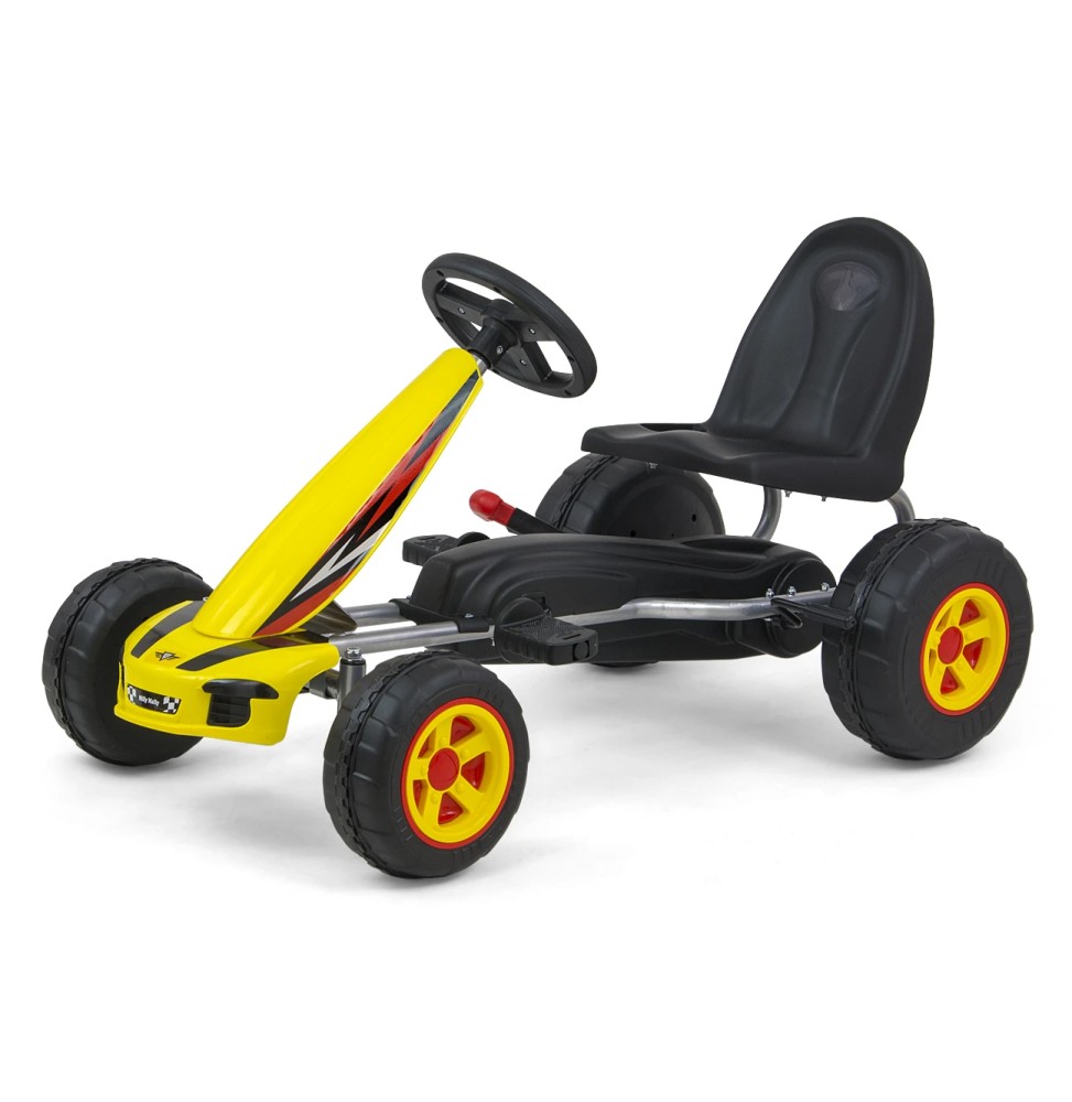 Gokart na pedały Viper Yellow