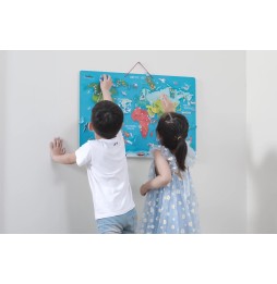 Viga 44508 Educational Board with World Map