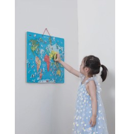 Viga 44508 Educational Board with World Map