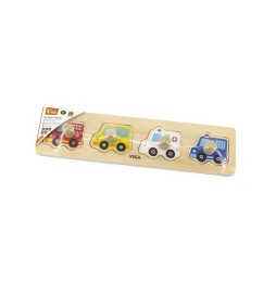 Puzzle cu mânere Viga 44535 - mașini