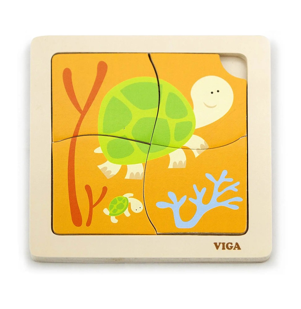 Viga 50143 Turtle Puzzle on Base