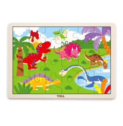 Viga 51460 Dinosaur Puzzle 24 Pieces