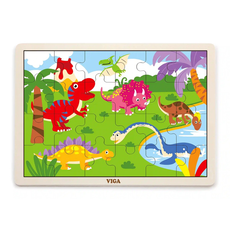 Viga 51460 Dinosaur Puzzle 24 Pieces