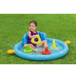 Bestway Inflatable Pool with Canopy and Backrest