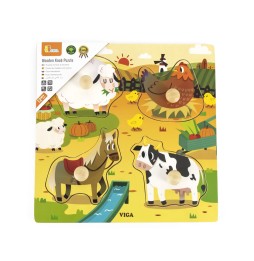 Viga Puzzle na podkładce 9 elementów - statek