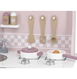 Viga PolarB Kitchen with Accessories Silver-Pink