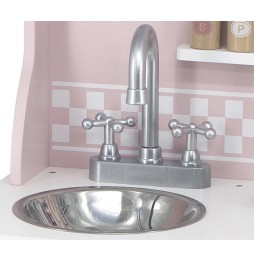 Viga PolarB Kitchen with Accessories Silver-Pink