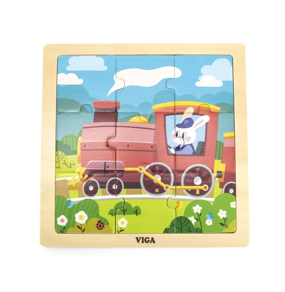 Viga 44631 Puzzle 9 elementów pociąg