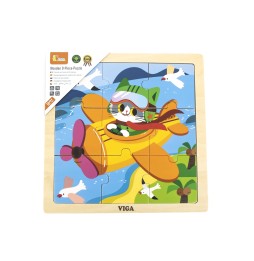 Viga 44632 Airplane Puzzle 9 Pieces