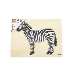 Viga 44603 Zebra Puzzle on Base