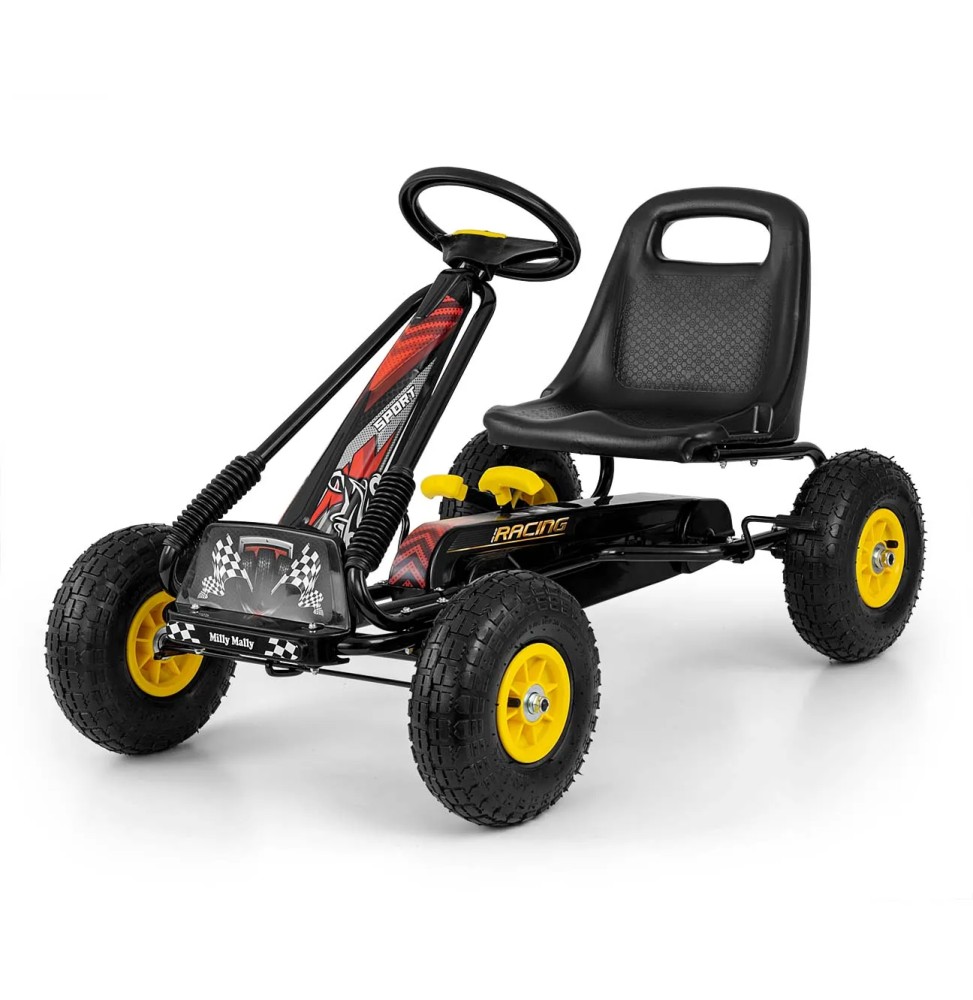 Thor Black Pedal Go-Kart - Milly Mally