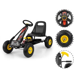 Thor Black Pedal Go-Kart - Milly Mally