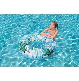 Bestway Swimming Ring Flowers 119cm Blue