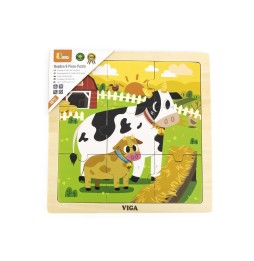 Viga 44623 Cow Puzzle on Base