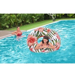 Bestway Swimming Ring Flowers 119cm Blue