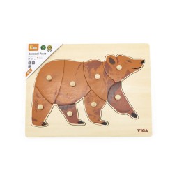 Viga 44606 Bear Puzzle on a Base