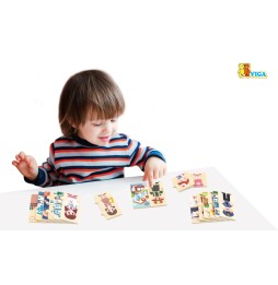 Viga 44650 Puzzle Set - Matching Professions