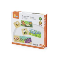 Viga 44675 Wooden Puzzle My House