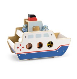 Viga Wooden Car Ferry for Kids