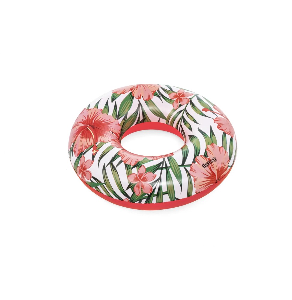 Bestway Swimming Ring Flowers 119cm Pink