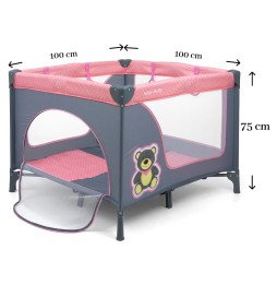 Fun Playpen Pink Bear for Kids