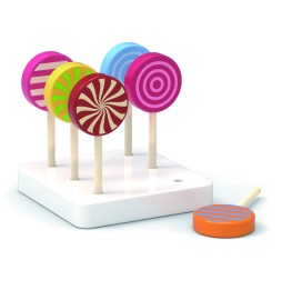 Viga 44529 Set of 6 Wooden Lollipops