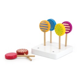 Viga 44529 Set of 6 Wooden Lollipops