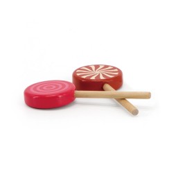 Viga 44529 Set of 6 Wooden Lollipops