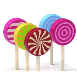 Viga 44529 Set of 6 Wooden Lollipops