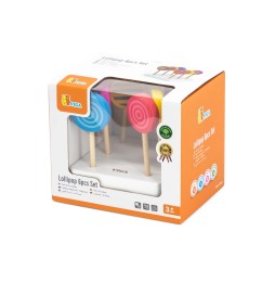 Viga 44529 Set of 6 Wooden Lollipops