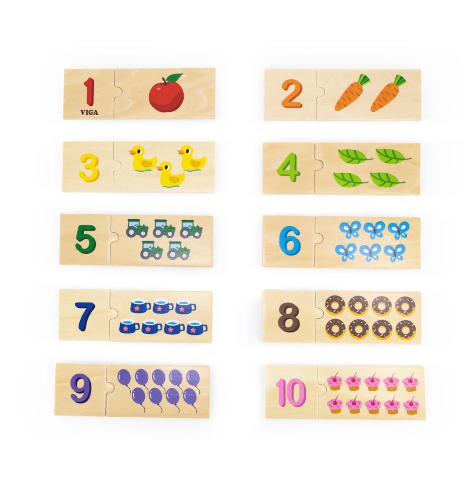 Viga 44748 Set of Number Learning Puzzles