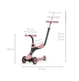 Qplay Sema 3in1 Pink Kids Scooter